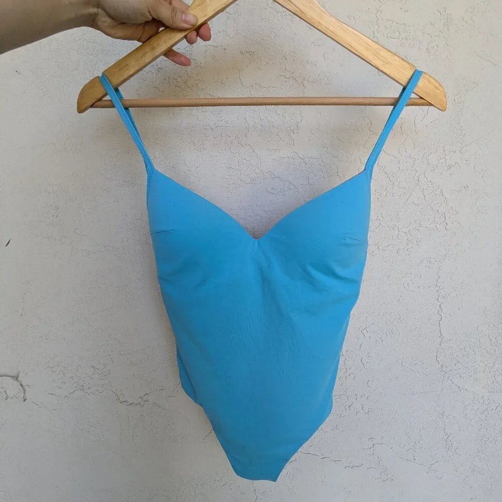 La Perla Luxury Swimsuit One Piece Red Blue Reversible Size US 32C